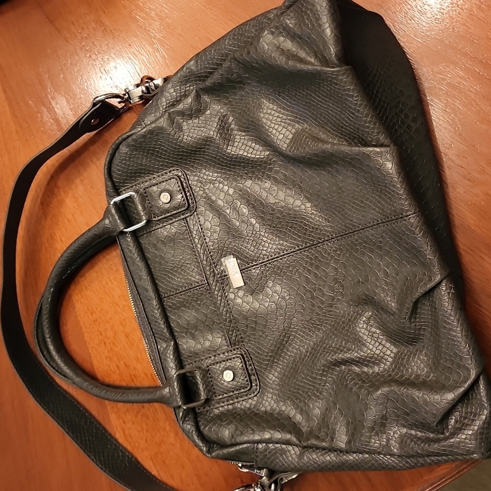 Jewell vegan python grey tote/purse..LIKE NEW!